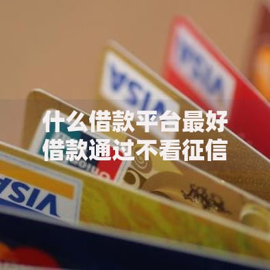 什么借款平台最好借款通过不看征信？精选推荐与申请指南