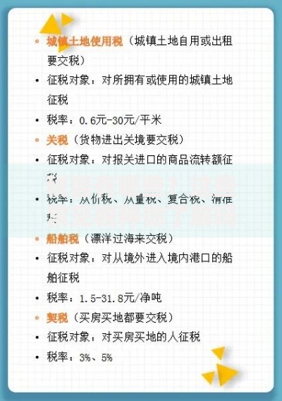 税目有哪些？这些常见税种你了解吗
