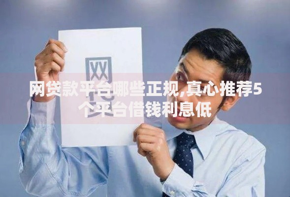 网贷款平台哪些正规,真心推荐5个平台借钱利息低