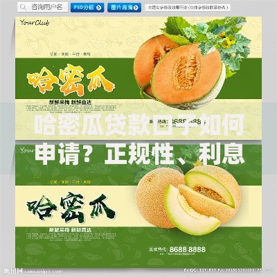 哈密瓜贷款口子如何申请？正规性、利息与条件全解析