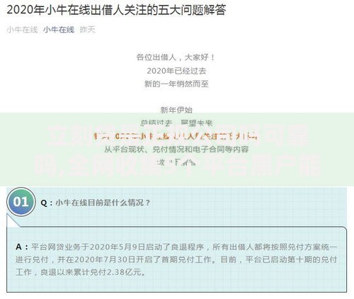 立刻贷是正规公司吗可靠吗,全网收集5个平台黑户能借100元