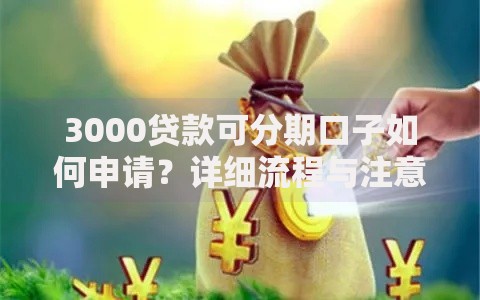 3000贷款可分期口子如何申请？详细流程与注意事项