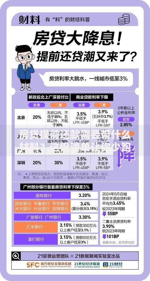 房贷提前还款需要带什么材料？这份清单让你少跑三趟