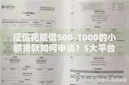 征信花能借500-1000的小额贷款如何申请？5大平台解析
