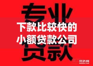 下款比较快的小额贷款公司,隆重介绍5个抵押车贷款平台好