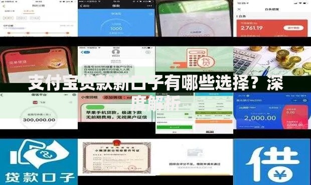 支付宝贷款新口子有哪些选择？深度解析