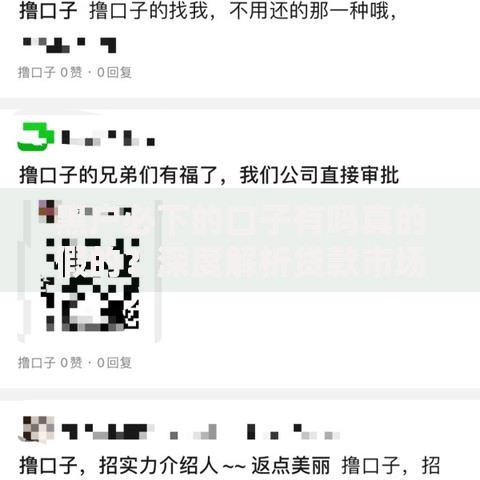 黑户必下的口子有吗真的假的？深度解析贷款市场真实情况