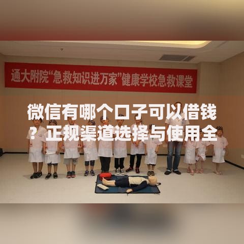 微信有哪个口子可以借钱？正规渠道选择与使用全解析