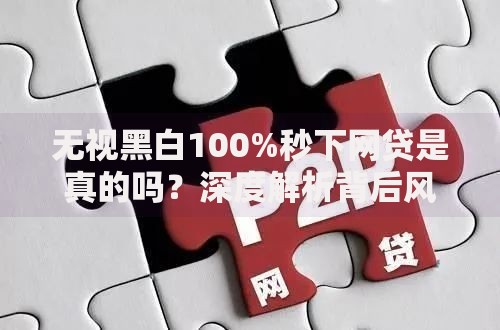 无视黑白100%秒下网贷是真的吗？深度解析背后风险与真相