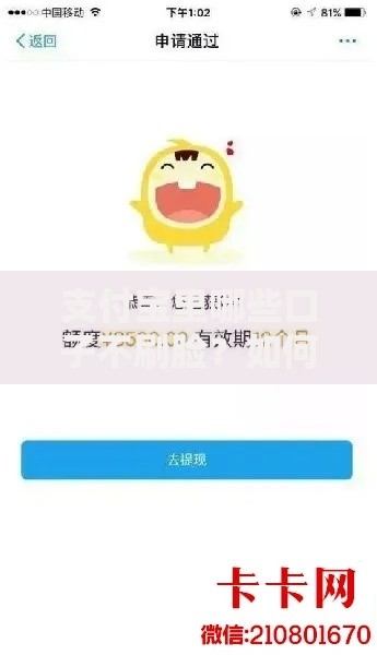 支付宝里哪些口子不刷脸？如何快速申请贷款