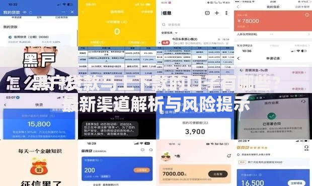 黑户贷款马上下款的口子有哪些？最新渠道解析与风险提示