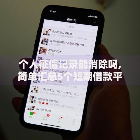 个人征信记录能消除吗,简单汇总5个短期借款平台30天不看征信