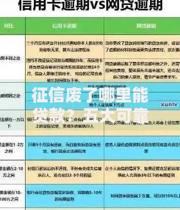 征信废了哪里能贷款？五大可靠渠道与避坑指南