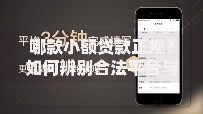 哪款小额贷款正规?如何辨别合法平台与高利贷陷阱 哪款小额贷款正规?如何辨别合法平台与高利贷陷阱