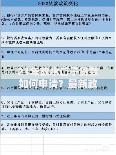 21年放水口子贷款如何申请？最新政策深度解析