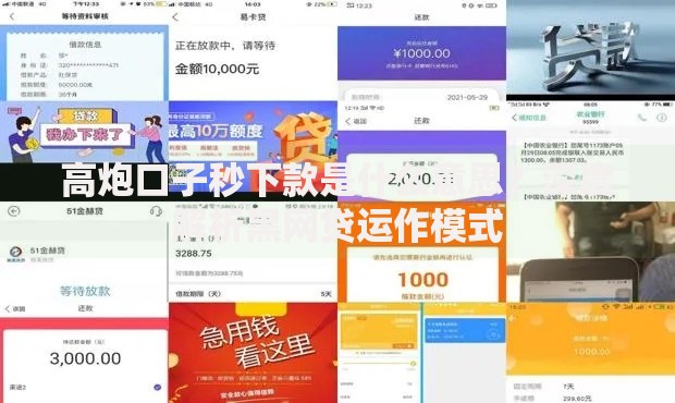 高炮口子秒下款是什么意思?深度解析黑网贷运作模式 高炮口子秒下款是什么意思?深度解析黑网贷运作模式