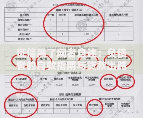征信黑了网者自述:负债者的自救指南与贷款出路 征信黑了网者自述:负债者的自救指南与贷款出路