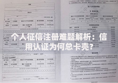 个人征信注册难题解析:信用认证为何总卡壳? 个人征信注册难题解析:信用认证为何总卡壳?