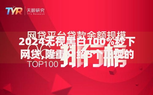 2024无视黑白100%秒下网贷,隆重介绍5个正规的贷款平台