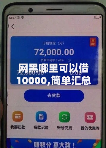 网黑哪里可以借10000,简单汇总5个贷款多好借款的平台