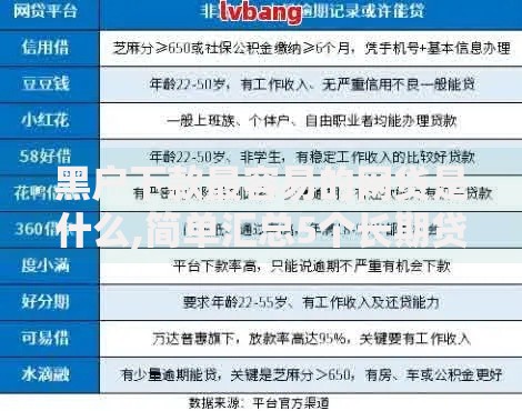 黑户下款最容易的网贷是什么,简单汇总5个长期贷款平台
