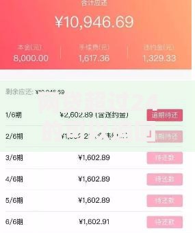 网贷超过24的可以追回来吗,整合5款网贷利率低的平台