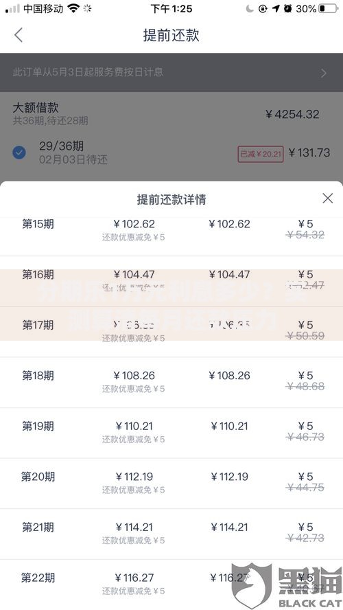 分期乐1万元利息多少？实测算清每月还款压力