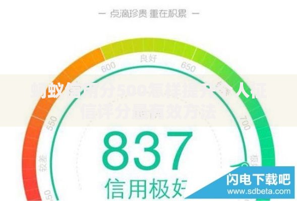 蚂蚁信用分500怎样提升个人征信评分最有效方法