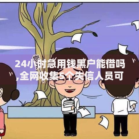 24小时急用钱黑户能借吗,全网收集5个失信人员可以借到钱的软件