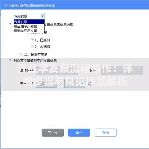 开红字发票流程操作：详细步骤与常见问题解析