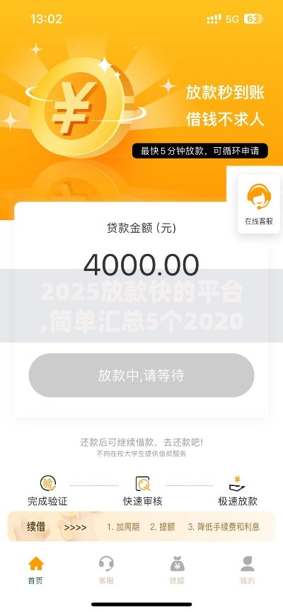 2025放款快的平台,简单汇总5个2020年12月容易下款的口子