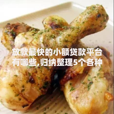 放款最快的小额贷款平台有哪些,归纳整理5个各种黑还能下款的口子