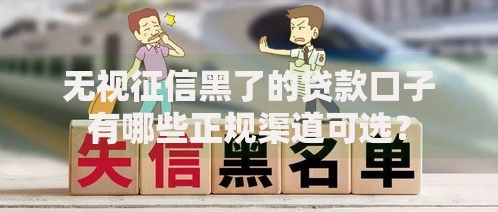 无视征信黑了的贷款口子有哪些正规渠道可选？