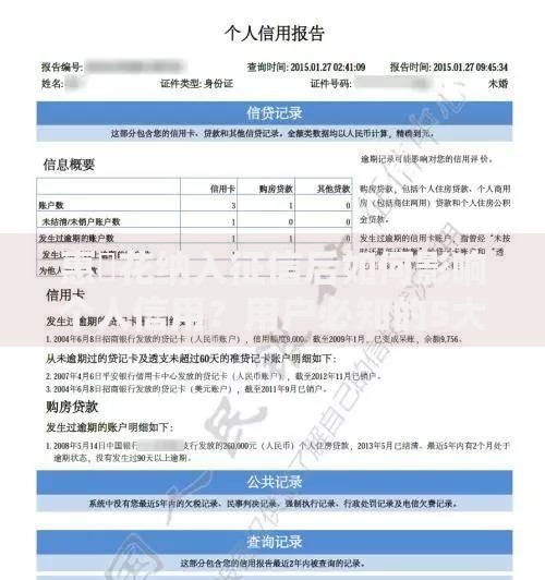 惠恵花纳入征信后如何影响个人信用？用户必知的5大问题解析