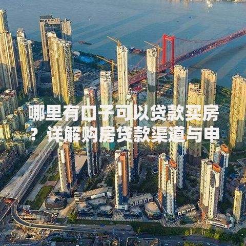 哪里有口子可以贷款买房？详解购房贷款渠道与申请攻略