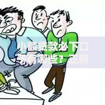 小额贷款必下口子有哪些？正规平台申请攻略