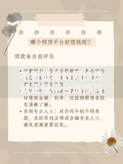 不看征信的网络贷款正规平台选择与申请条件解析