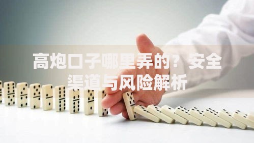 高炮口子哪里弄的？安全渠道与风险解析