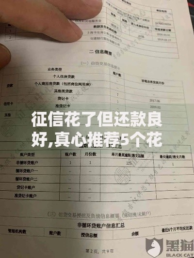 征信花了但还款良好,真心推荐5个花户黑户秒下的口子