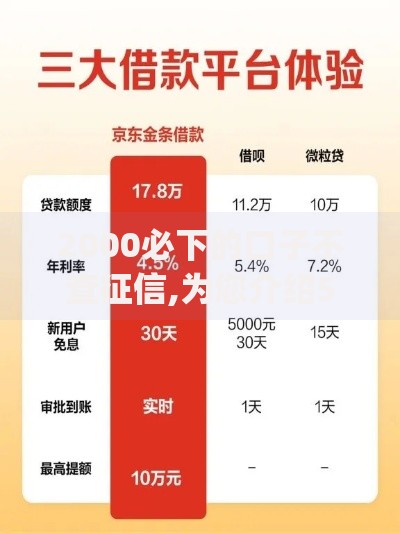2000必下的口子不查征信,为您介绍5款app贷款平台合法吗