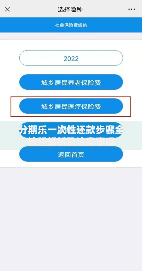 分期乐一次性还款步骤全流程解析及注意事项