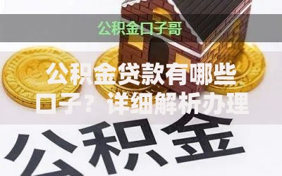 公积金贷款有哪些口子？详细解析办理渠道与申请条件