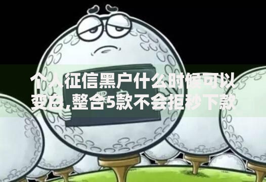 个人征信黑户什么时候可以变白,整合5款不会拒秒下款的高炮口子