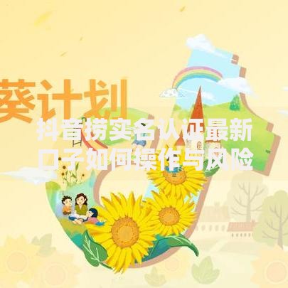 抖音捞实名认证最新口子如何操作与风险规避指南