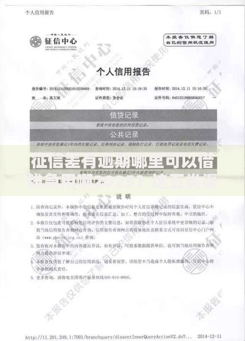 征信差有逾期哪里可以借钱急用啊2025？这五类渠道可解燃眉之急