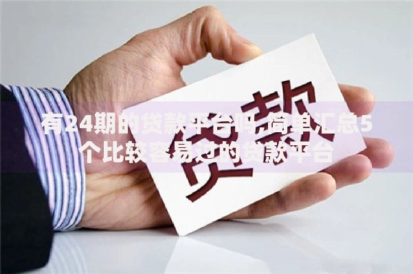 有24期的贷款平台吗,简单汇总5个比较容易过的贷款平台