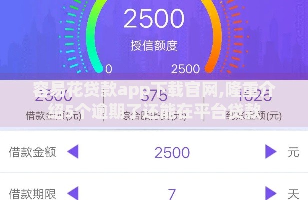 容易花贷款app下载官网,隆重介绍5个逾期了还能在平台贷款