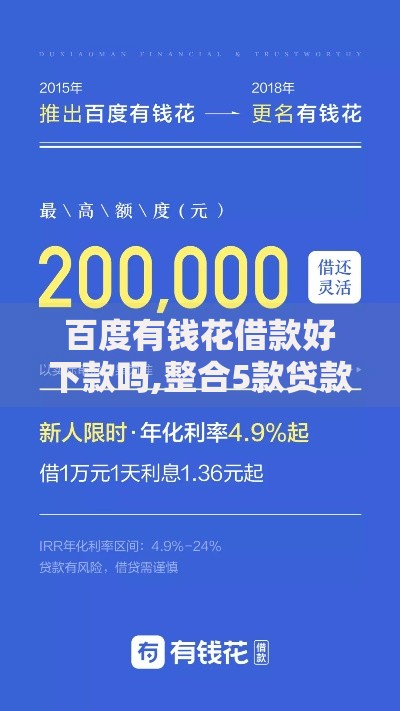 百度有钱花借款好下款吗,整合5款贷款公司平台