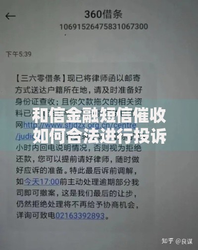 和信金融短信催收如何合法进行投诉流程与权益保护