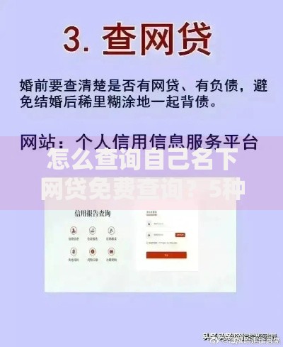 怎么查询自己名下网贷免费查询？5种官方方法详解